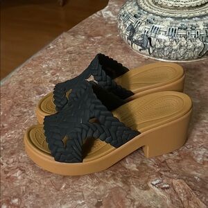 Crocs Brooklyn Woven Heels